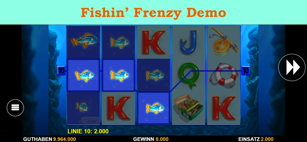 fishin' frenzy demo