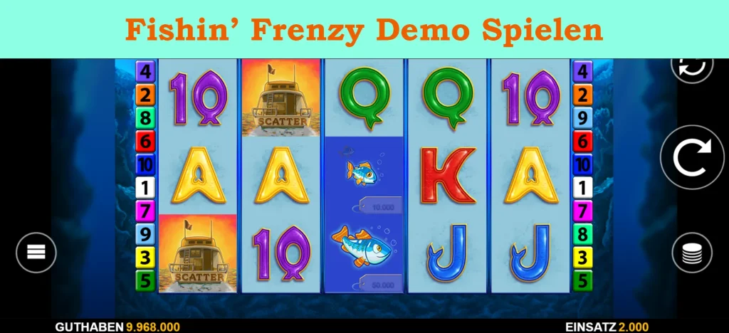fishin' frenzy demo spielen