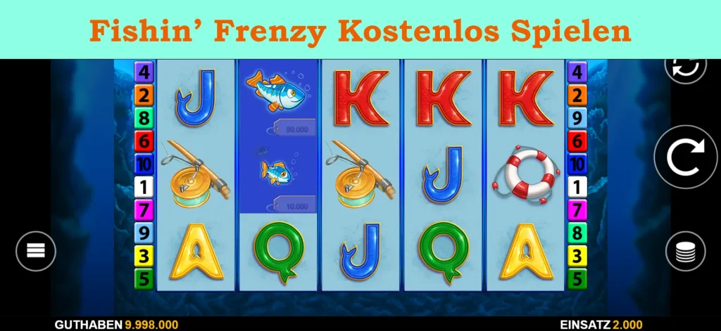 fishin' frenzy kostenlos spielen