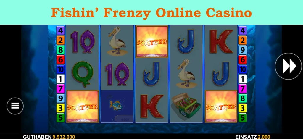 fishin' frenzy online casino
