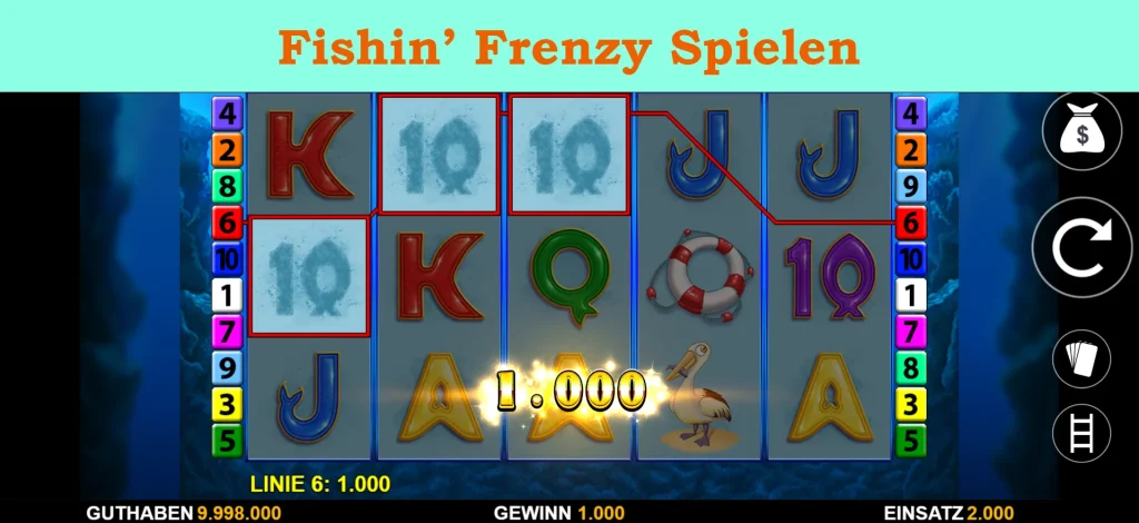 fishin' frenzy spielen